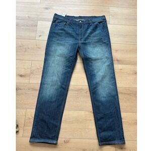 Levis 541 Athletic Taper Mens Jeans size 42x36 Blue Dark Wash Stretch